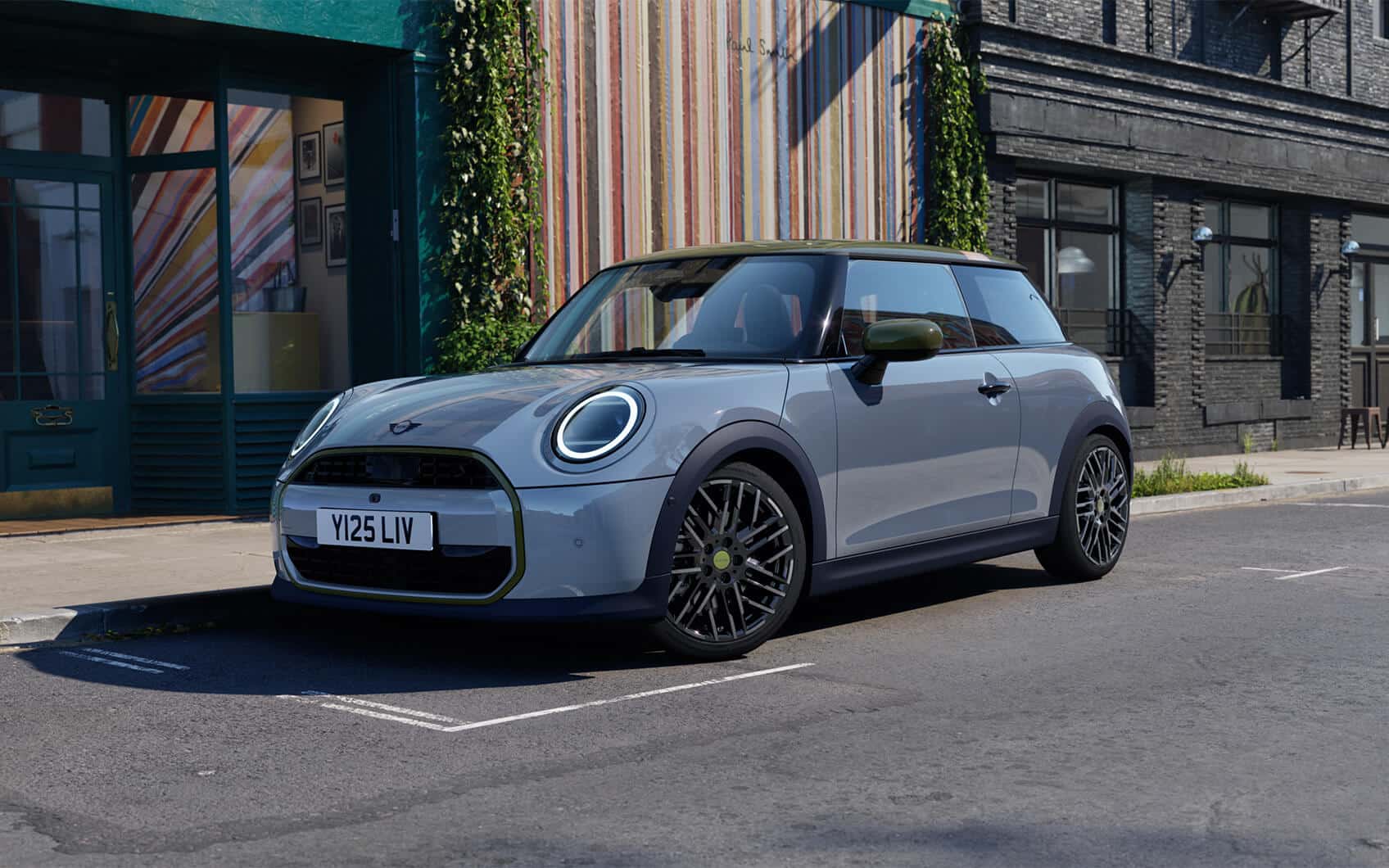 MINI Cooper Paul Smith Edition am Straßenrand